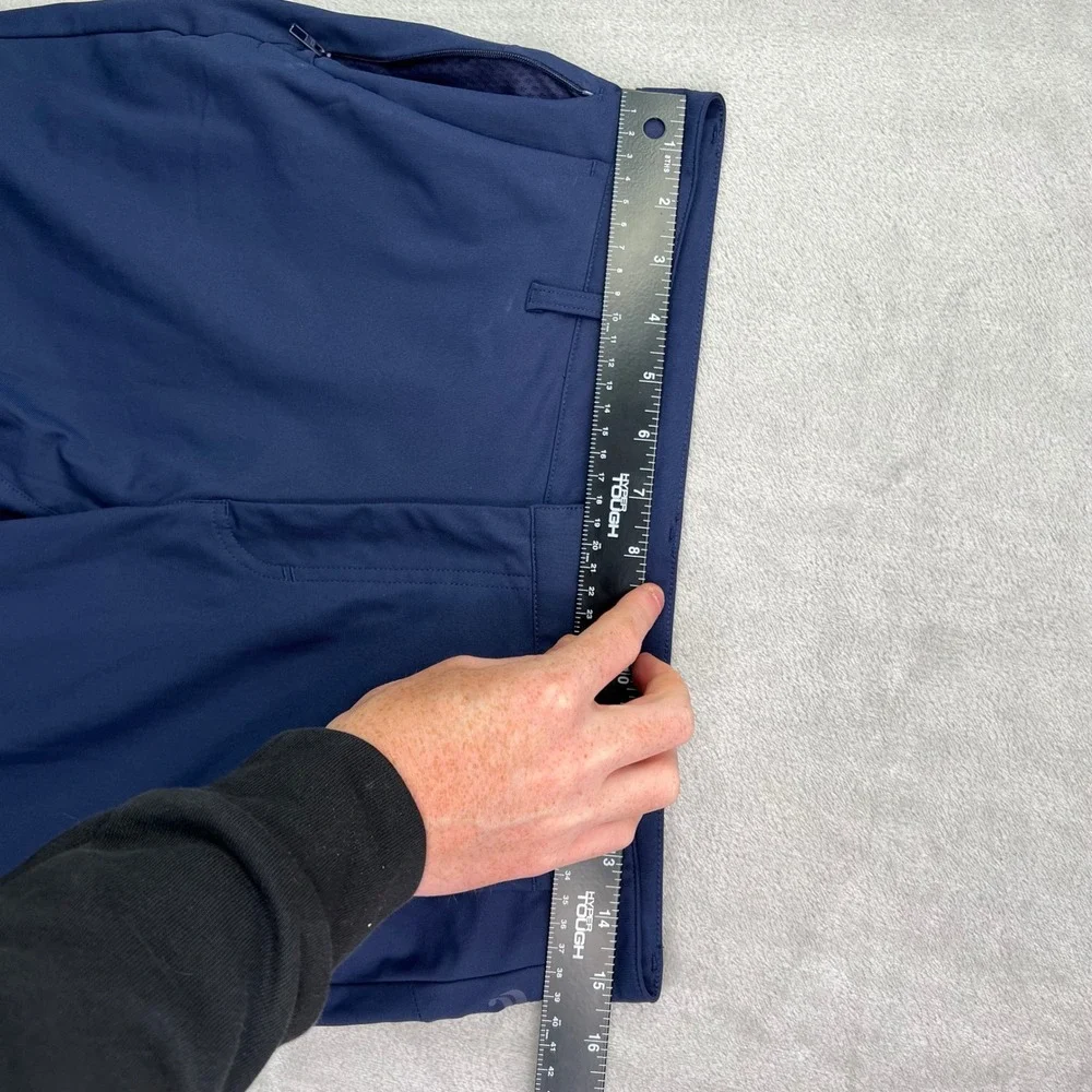 Fabletics Only-Go Pants Mens 30x28 Navy Blue Solid Performance Chino Trousers